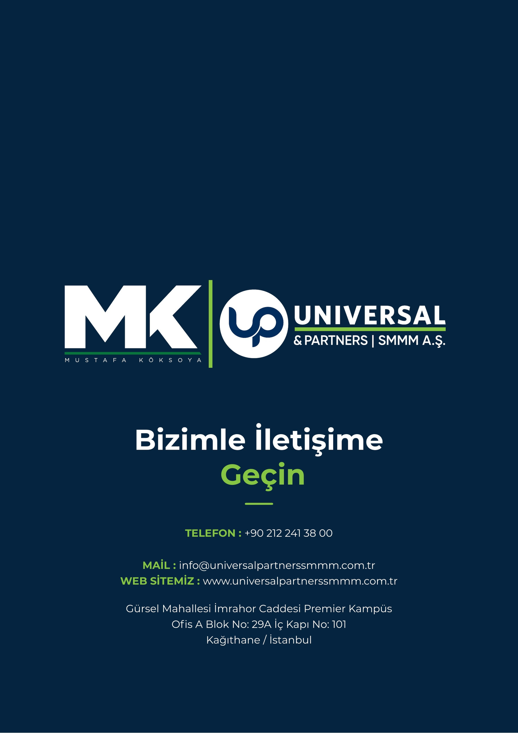 Kurumsal Özgeçmiş, sayfa 14 — İletişim